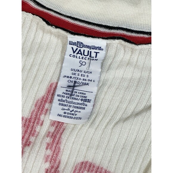 Disney 50th Anniversary Vault Collection Pennants Cardigan Sweater Retro 2022 Sm - Picture 6 of 11